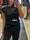 Camiseta negra hombreras y tachas Phard - Imagen 2