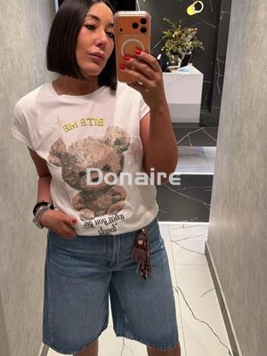 Camiseta oso strass BSB - Imagen 1