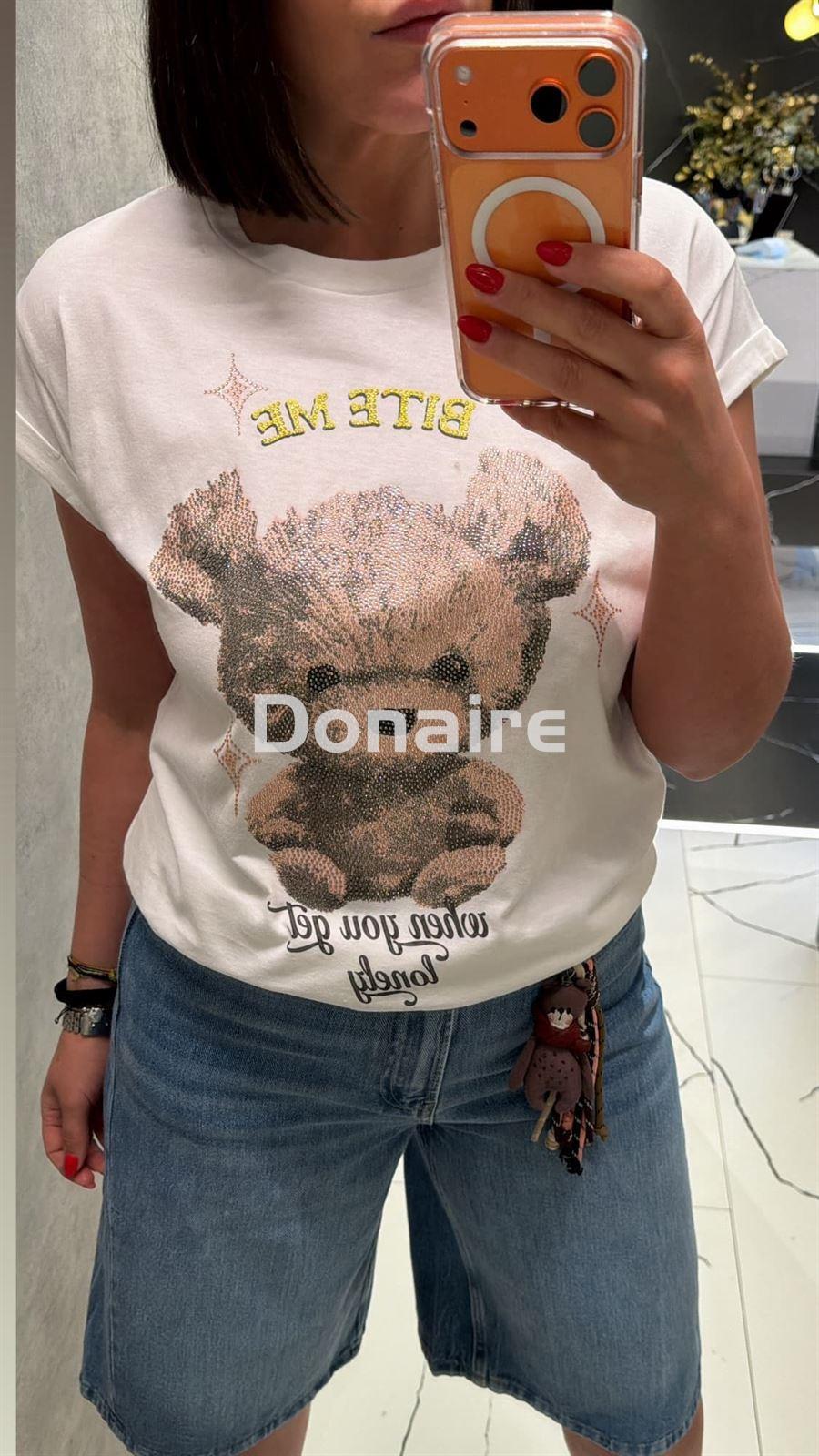 Camiseta oso strass BSB - Imagen 2