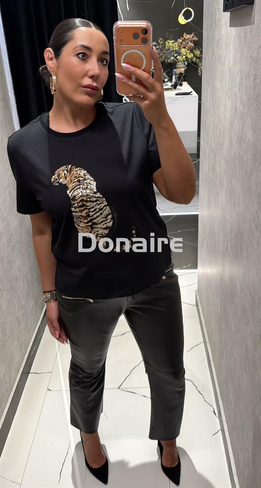 Camiseta tigre lentejuelas Lola Casademunt - Imagen 1