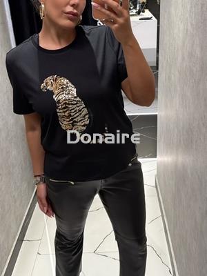 Camiseta tigre lentejuelas Lola Casademunt - Imagen 1