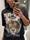 Camiseta tigre REBEL CITY + WILD FREE OPEN NEGRA - Imagen 2