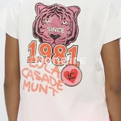 Camiseta tigre strass espalda Lola Casademunt - Imagen 1