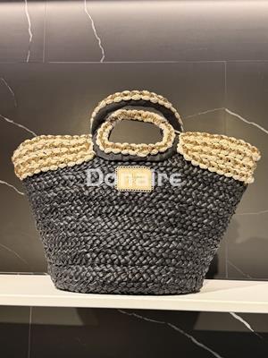 Capazo rafia y lurex NKN - Imagen 1