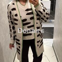 Cardigan beige manchas marrones WNT - Imagen 1