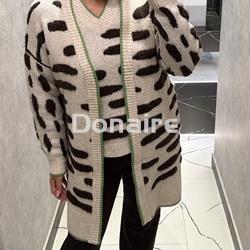Cardigan beige manchas marrones WNT - Imagen 2