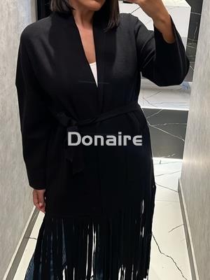 Cardigan flecos largos BSB - Imagen 1