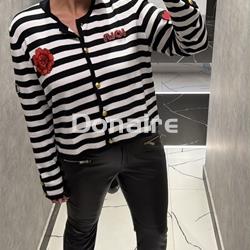 Cardigan rayas detalle parches Lola Casademunt - Imagen 1