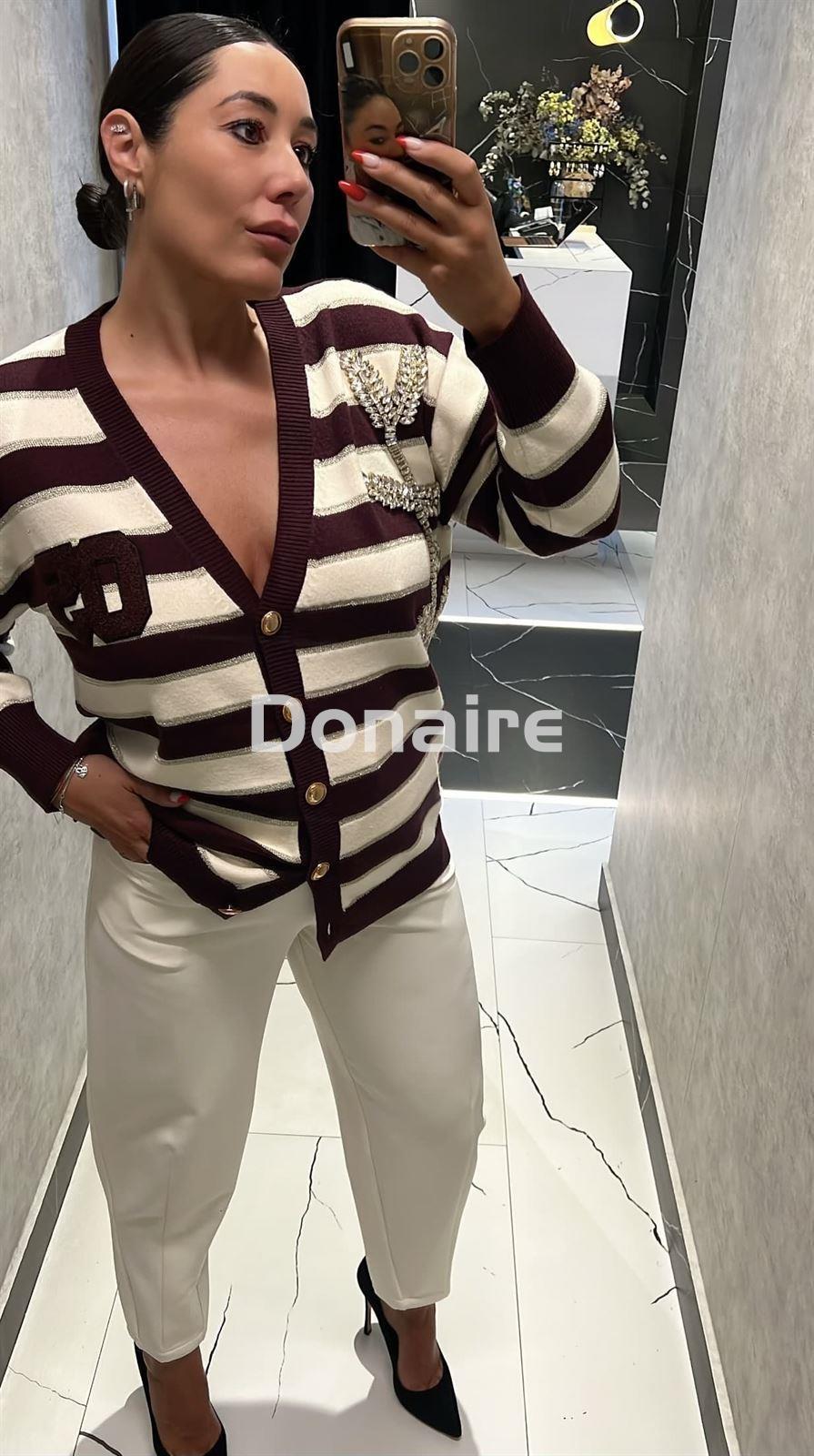 Cardigan rayas joya Trash and Luxury - Imagen 1