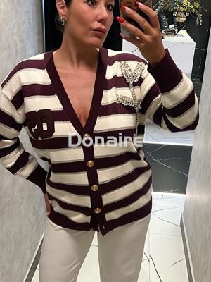 Cardigan rayas joya Trash and Luxury - Imagen 2