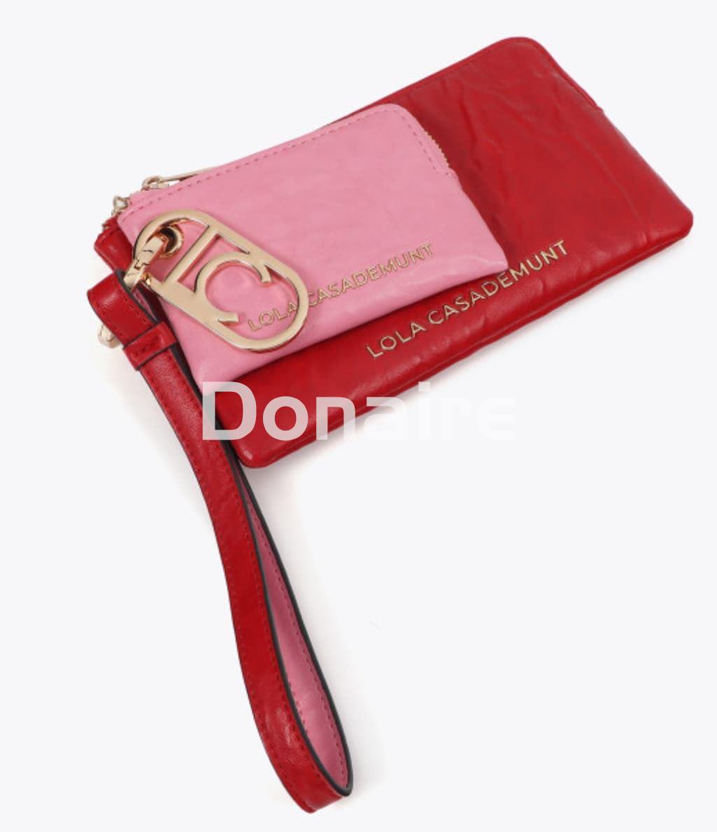 Cartera con monedero bicolor Lola Casademunt - Imagen 1