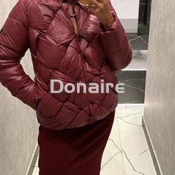 Cazadora acolchada trenzada burdeos Phard - Imagen 1