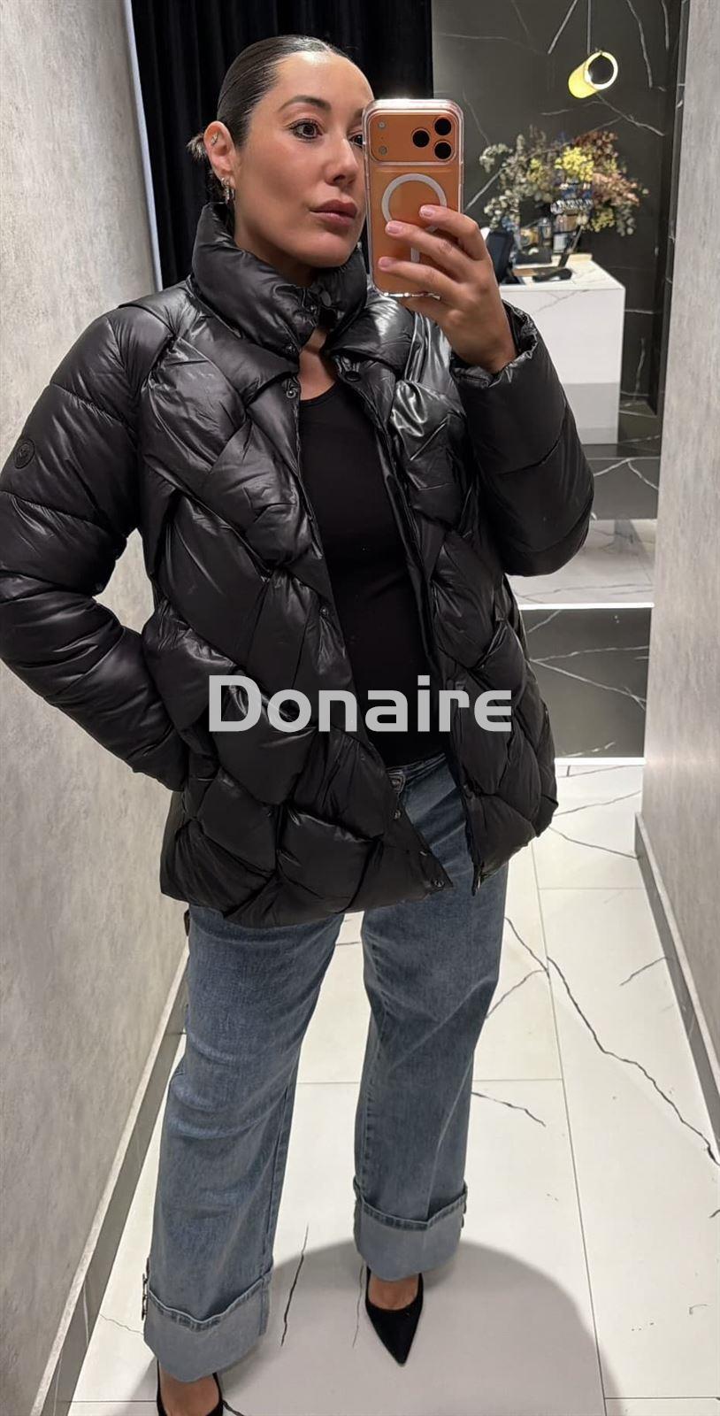 Cazadora acolchada trenzada negra Phard - Imagen 2