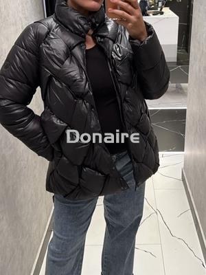 Cazadora acolchada trenzada negra Phard - Imagen 2