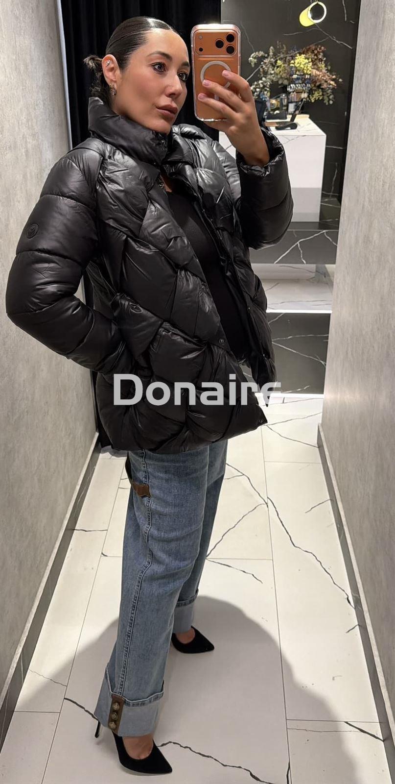 Cazadora acolchada trenzada negra Phard - Imagen 3