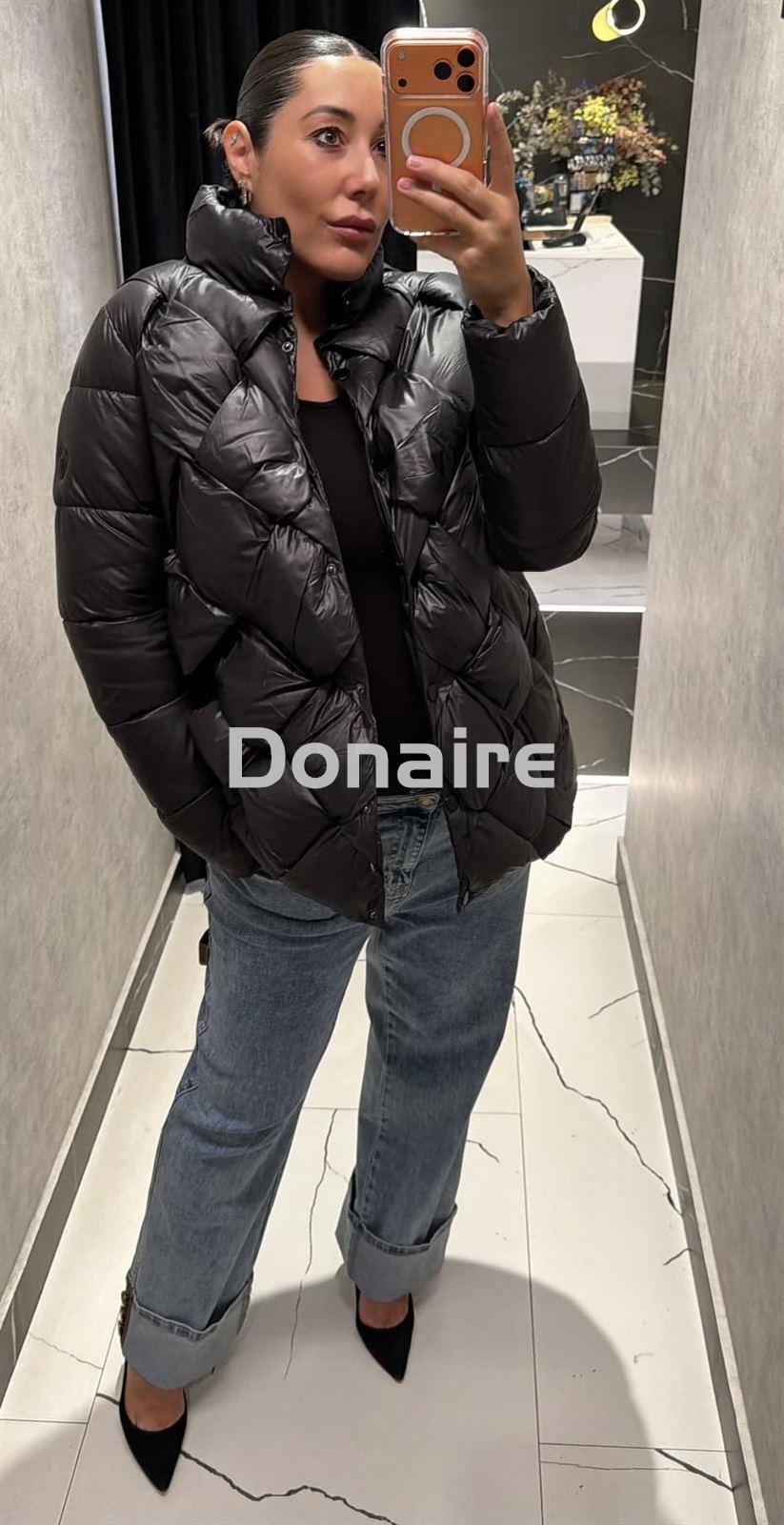 Cazadora acolchada trenzada negra Phard - Imagen 4