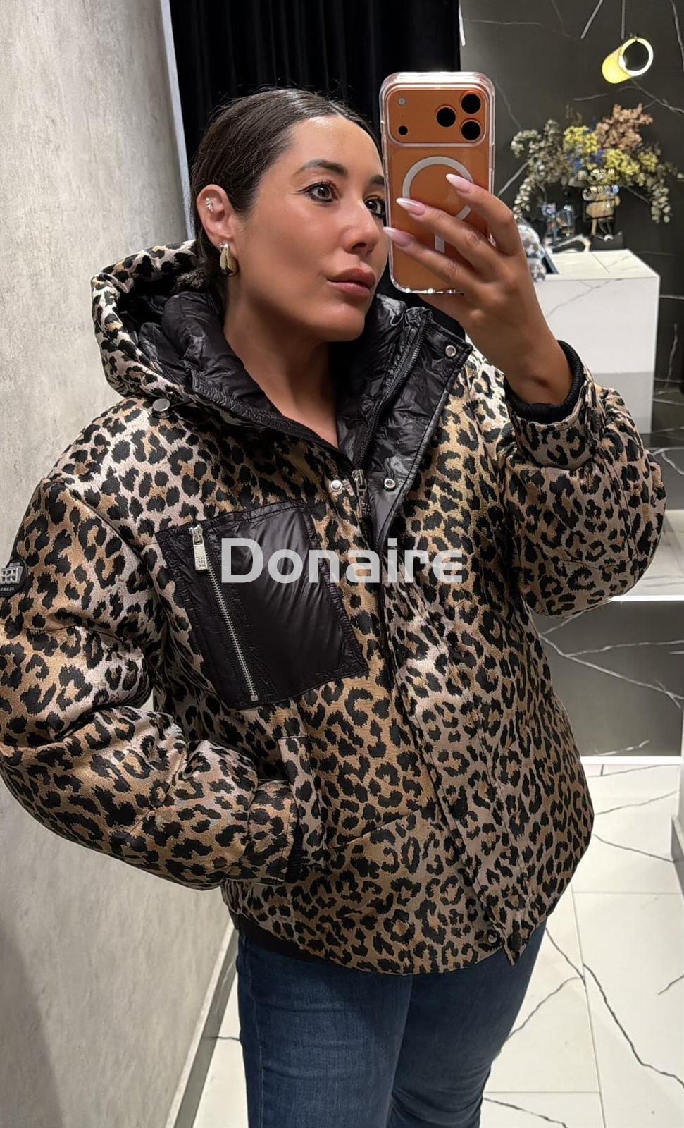 Cazadora animal print BSB - Imagen 1