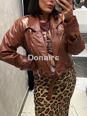 Cazadora biker efecto piel Open - Imagen 1