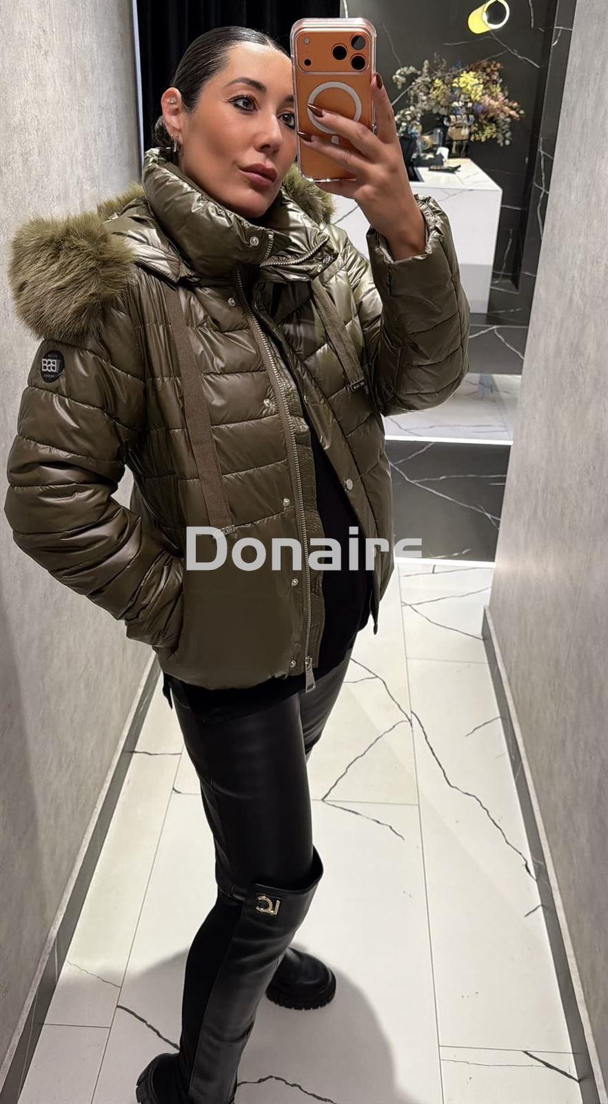 Cazadora corta acolchada kaki BSB - Imagen 4