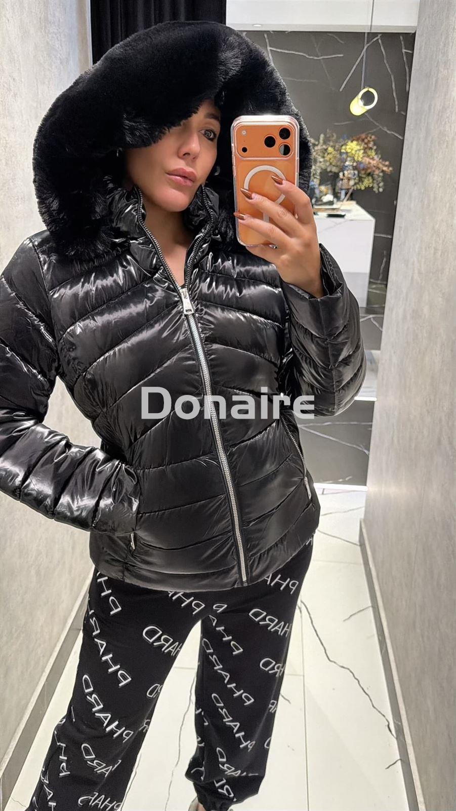 Cazadora corta entallada tejido brillante Phard - Imagen 1