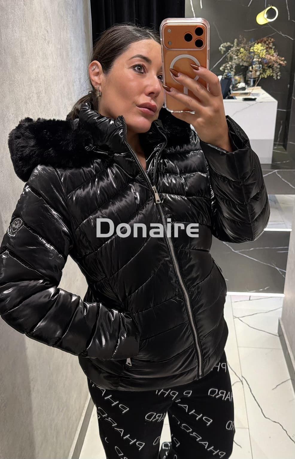 Cazadora corta entallada tejido brillante Phard - Imagen 2