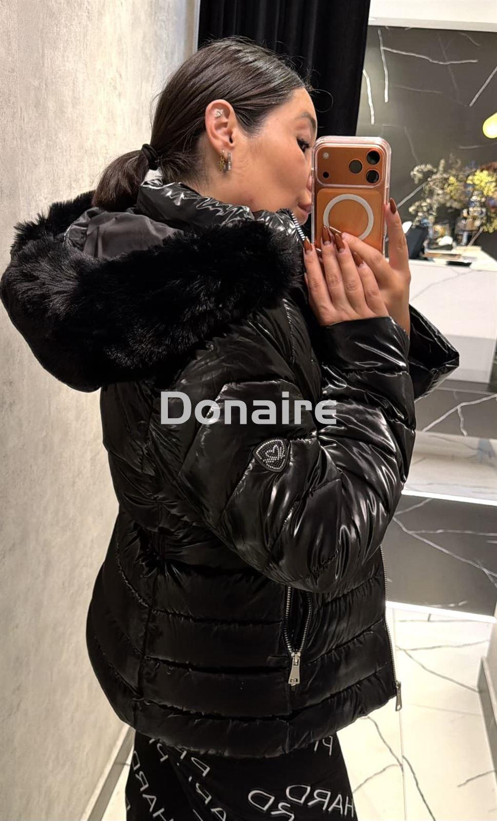 Cazadora corta entallada tejido brillante Phard - Imagen 4