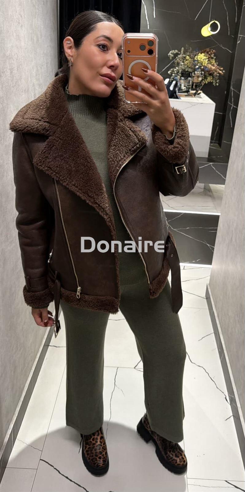 Cazadora doble faz marrón Dixie - Imagen 1