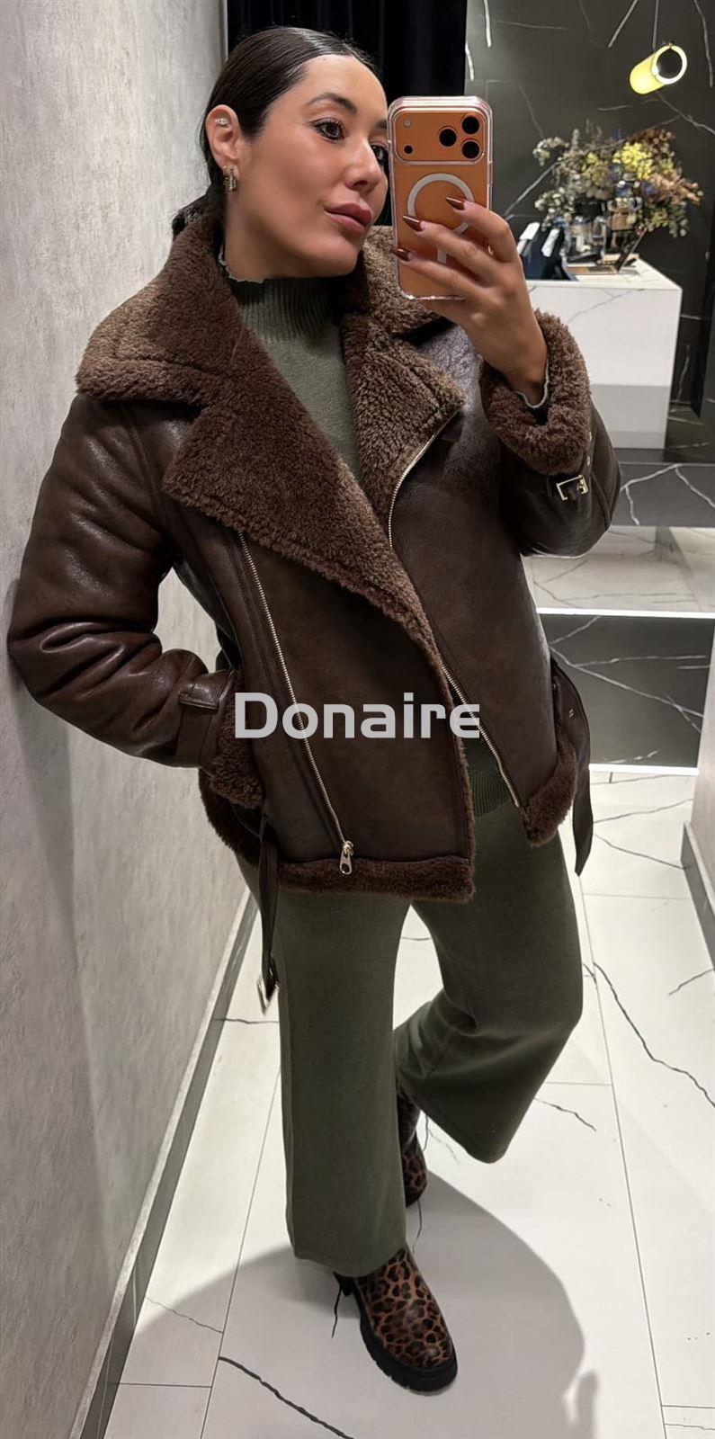 Cazadora doble faz marrón Dixie - Imagen 2