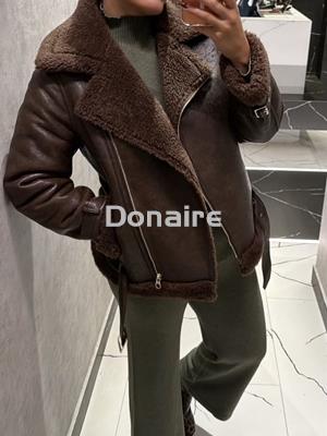 Cazadora doble faz marrón Dixie - Imagen 2