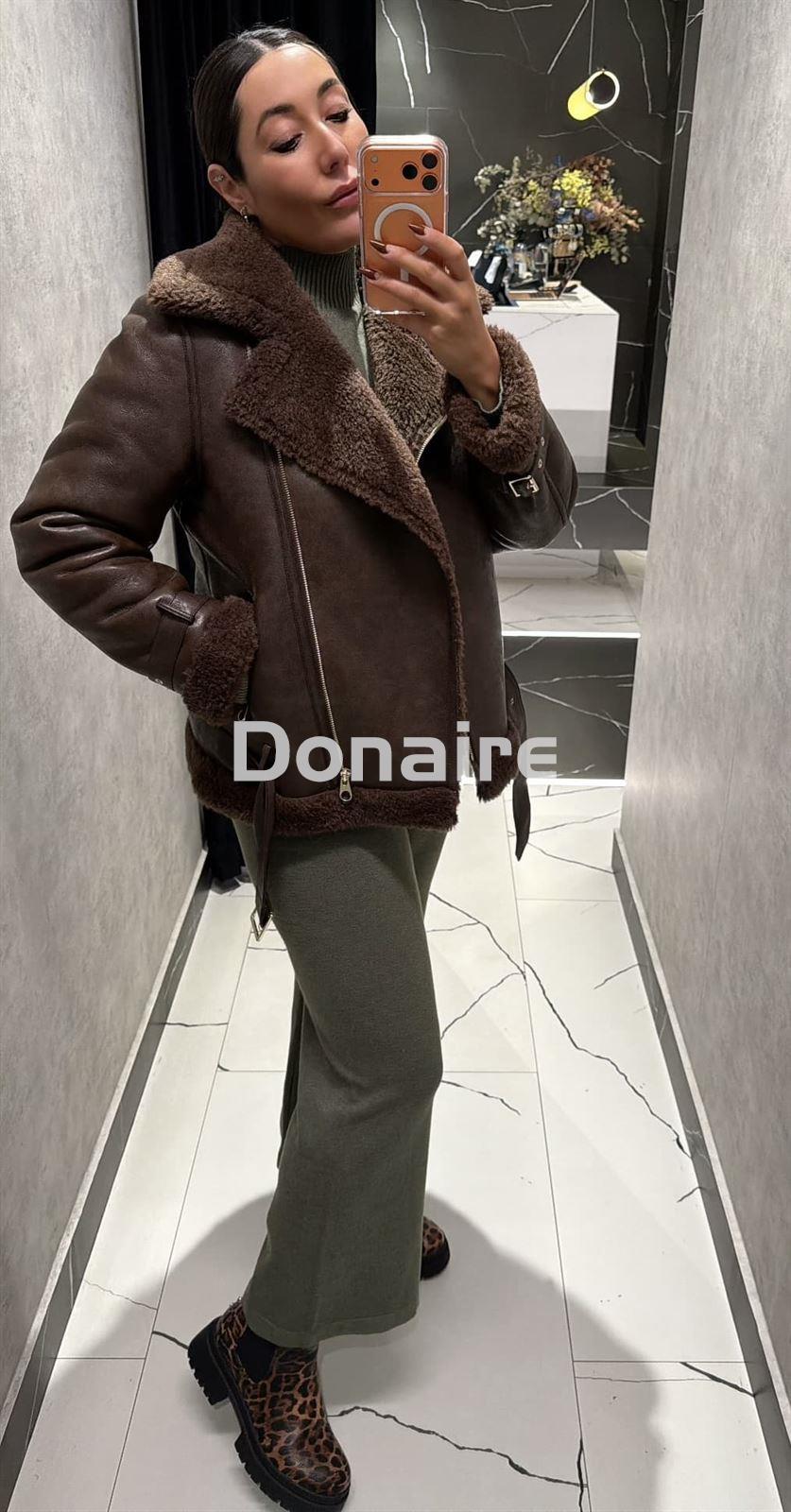 Cazadora doble faz marrón Dixie - Imagen 3