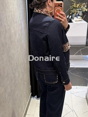 Cazadora vaquera detalles animal print Lola Casademunt - Imagen 2