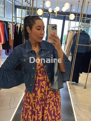 Cazadora vaquera Dixie mangas volantes - Imagen 2