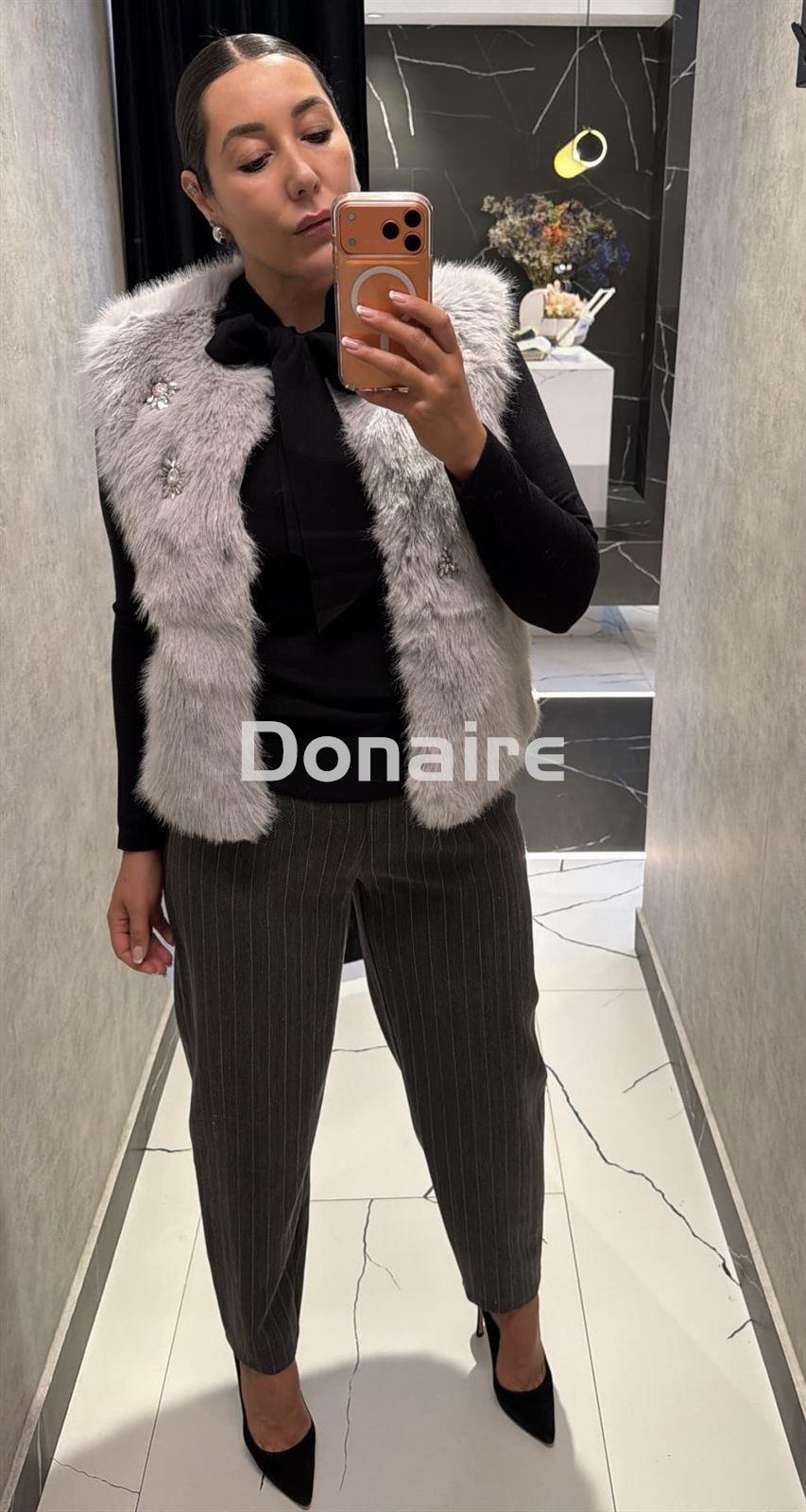 Chaleco de pelo gris Koralline - Imagen 4