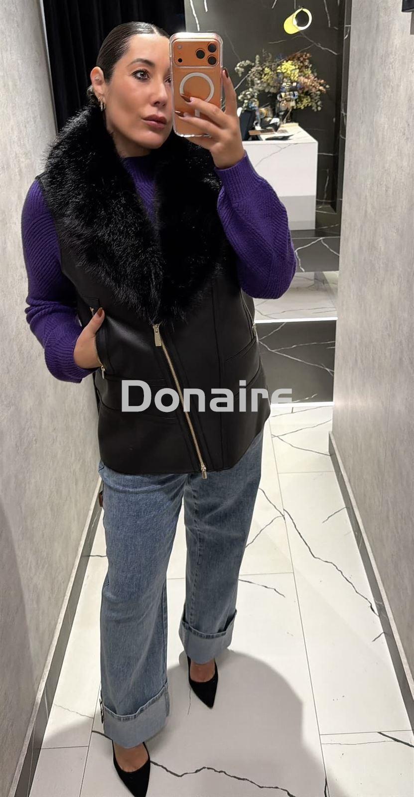 Chaleco doble faz negro Lola Casademunt - Imagen 2