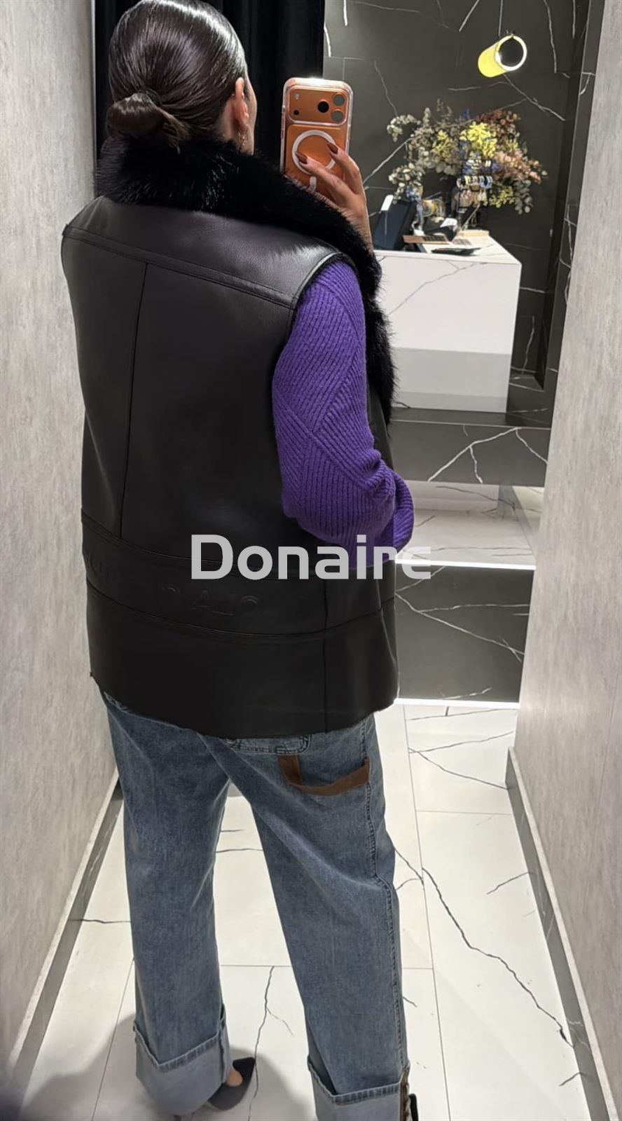 Chaleco doble faz negro Lola Casademunt - Imagen 3