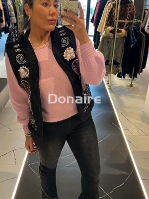 Chaleco negro borreguito NKN - Imagen 2