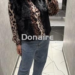 Chaleco pelo y punto negro Koralline - Imagen 2