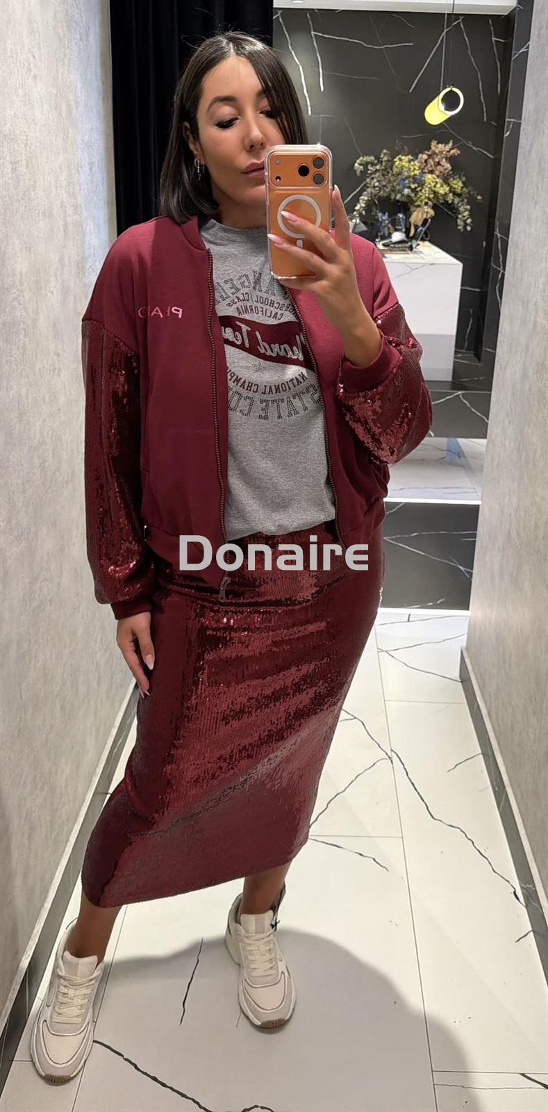 Chaqueta algodón mangas lentejulas Phard - Imagen 1