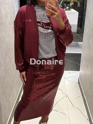 Chaqueta algodón mangas lentejulas Phard - Imagen 1