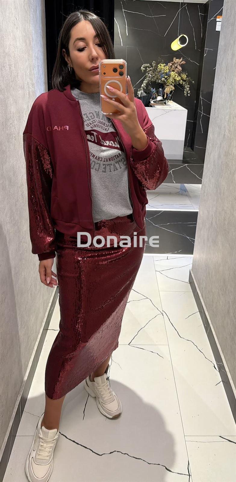 Chaqueta algodón mangas lentejulas Phard - Imagen 3