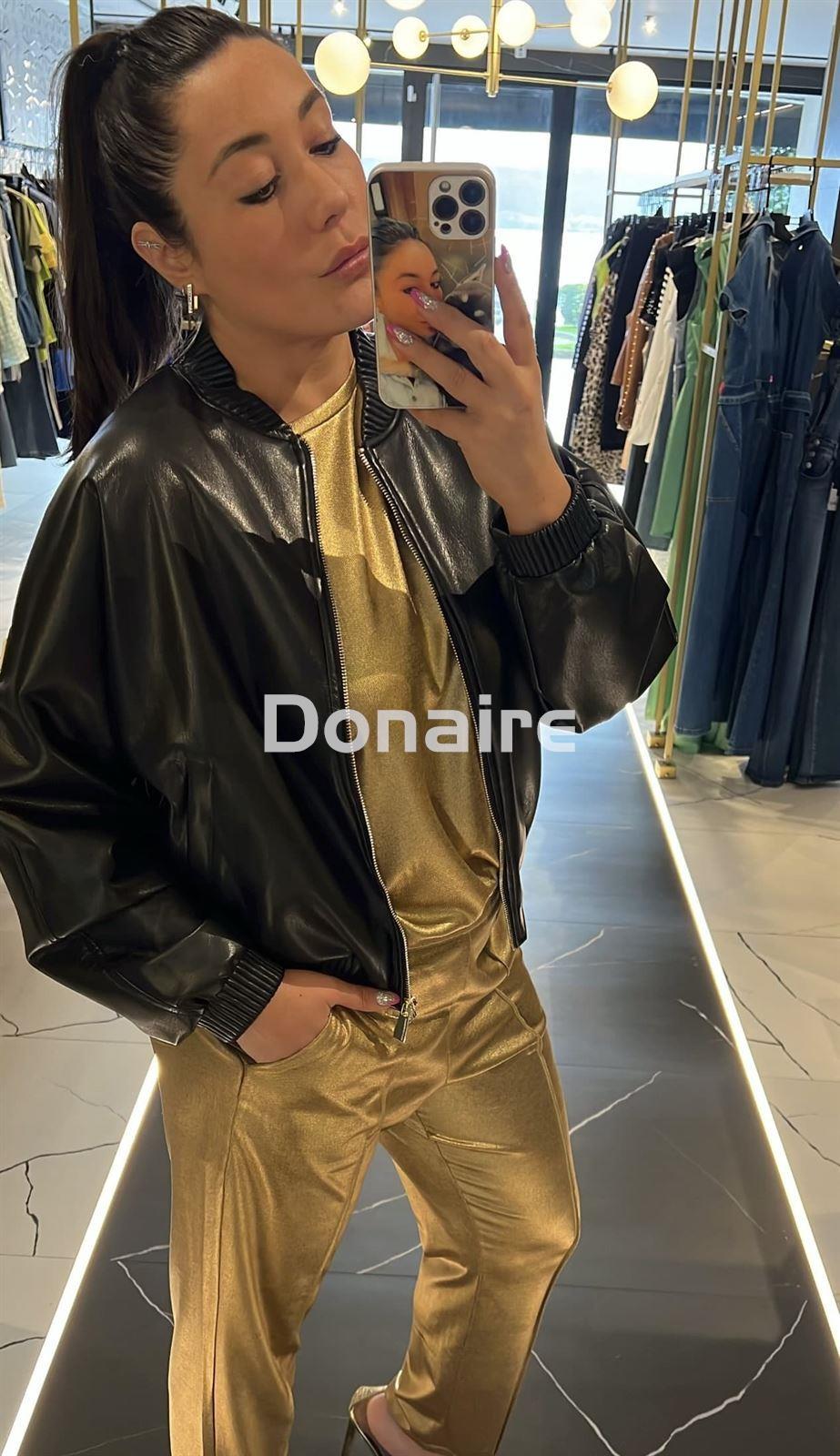 Chaqueta efecto piel estilo bomber Lola Casademunt - Imagen 3