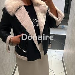 Chaqueta estilo aviador efecto piel vuelta NKN - Imagen 1