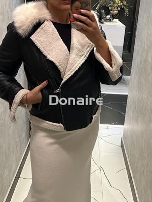 Chaqueta estilo aviador efecto piel vuelta NKN - Imagen 2