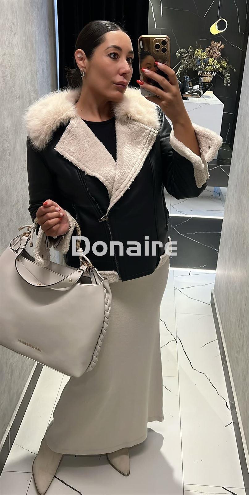 Chaqueta estilo aviador efecto piel vuelta NKN - Imagen 4