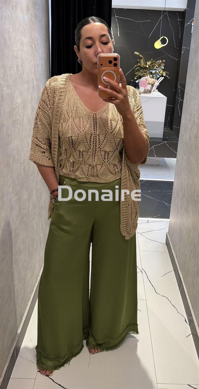 Chaqueta estilo kimono punto de lurex Goa Goa - Imagen 3