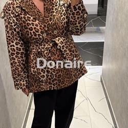 Chaqueta tipo trench animal print Lola Casademunt - Imagen 1