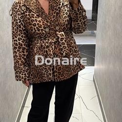 Chaqueta tipo trench animal print Lola Casademunt - Imagen 2
