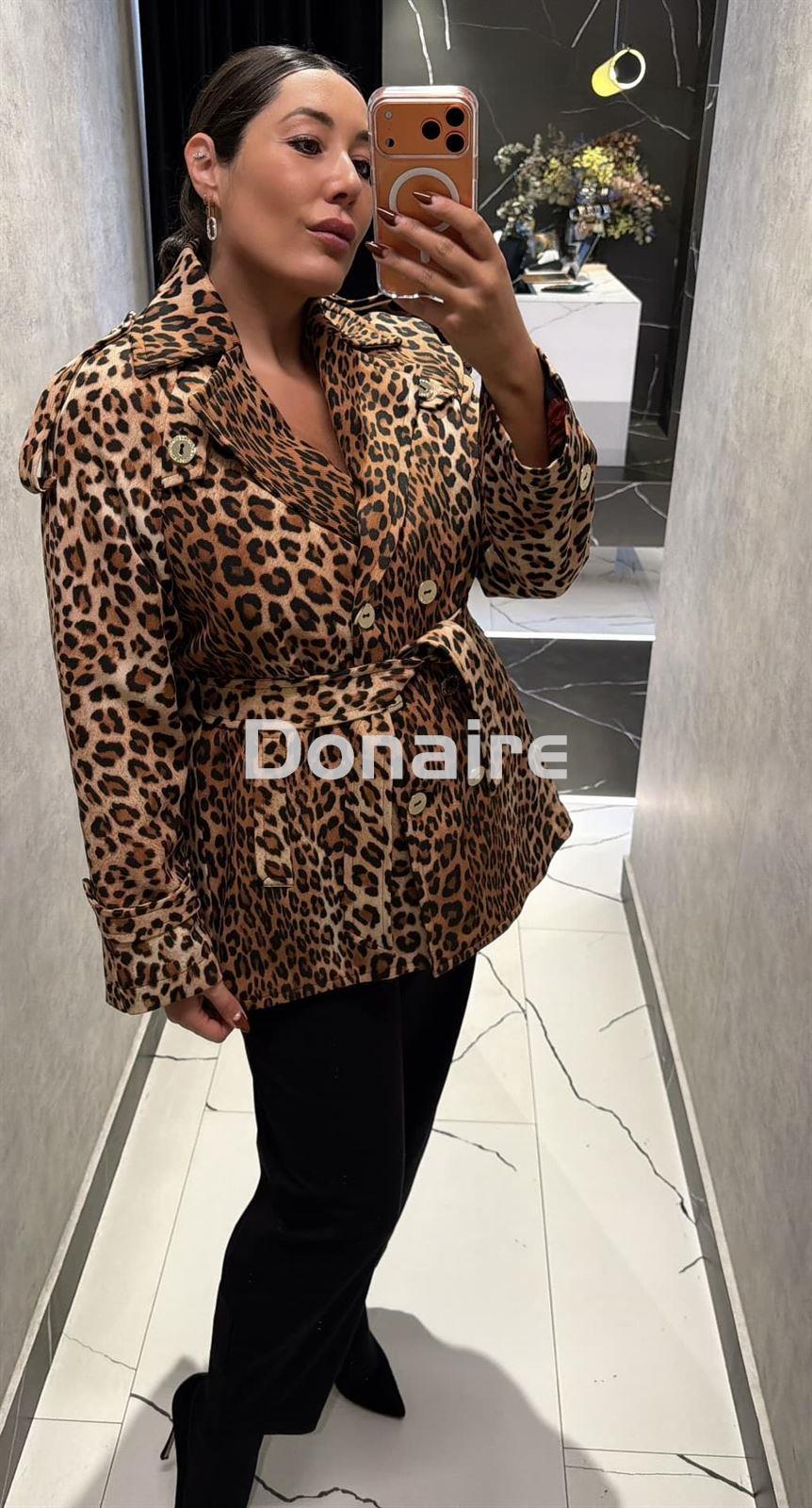 Chaqueta tipo trench animal print Lola Casademunt - Imagen 4