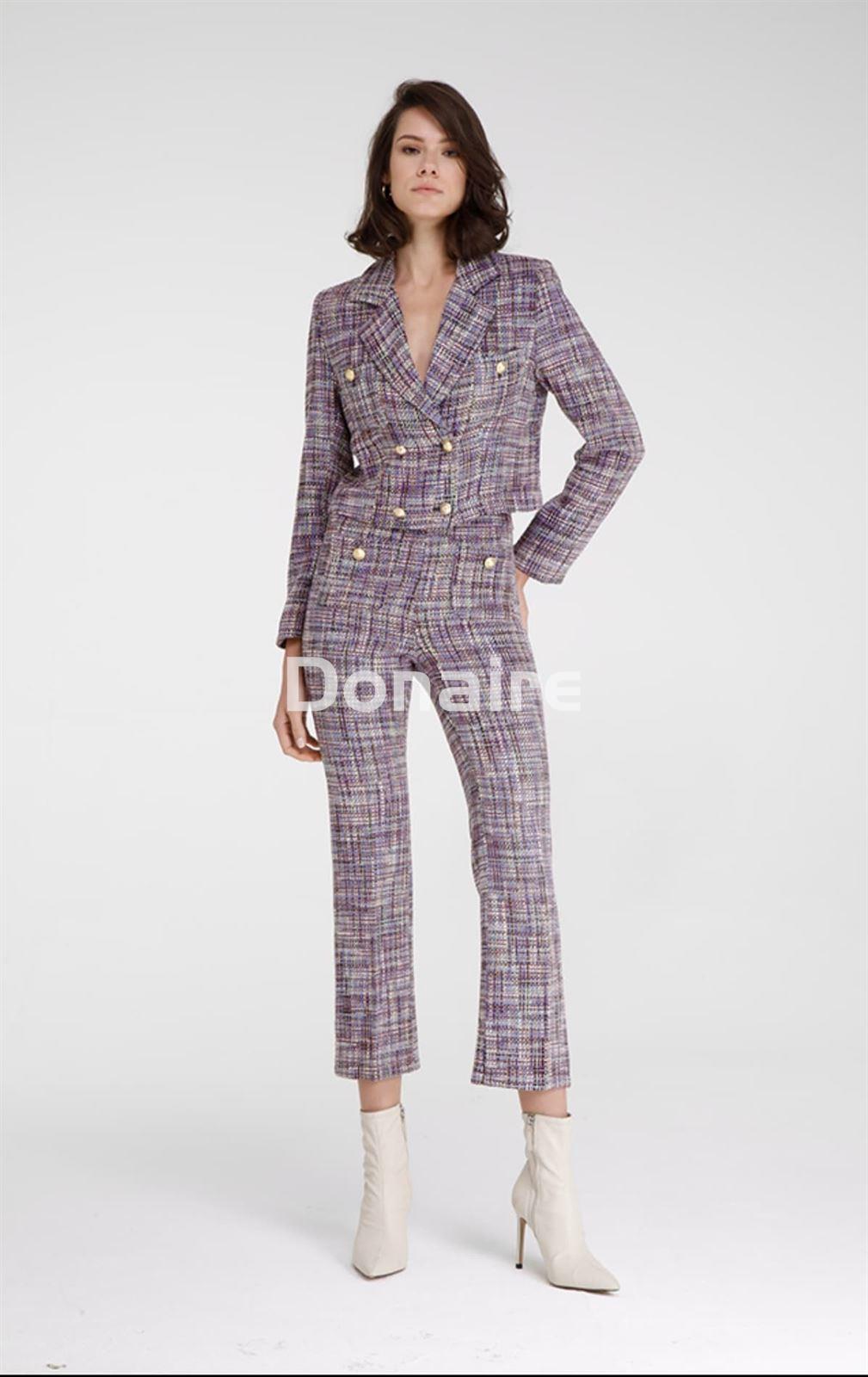 Chaqueta tweed multicolor corta Goa Goa - Imagen 6