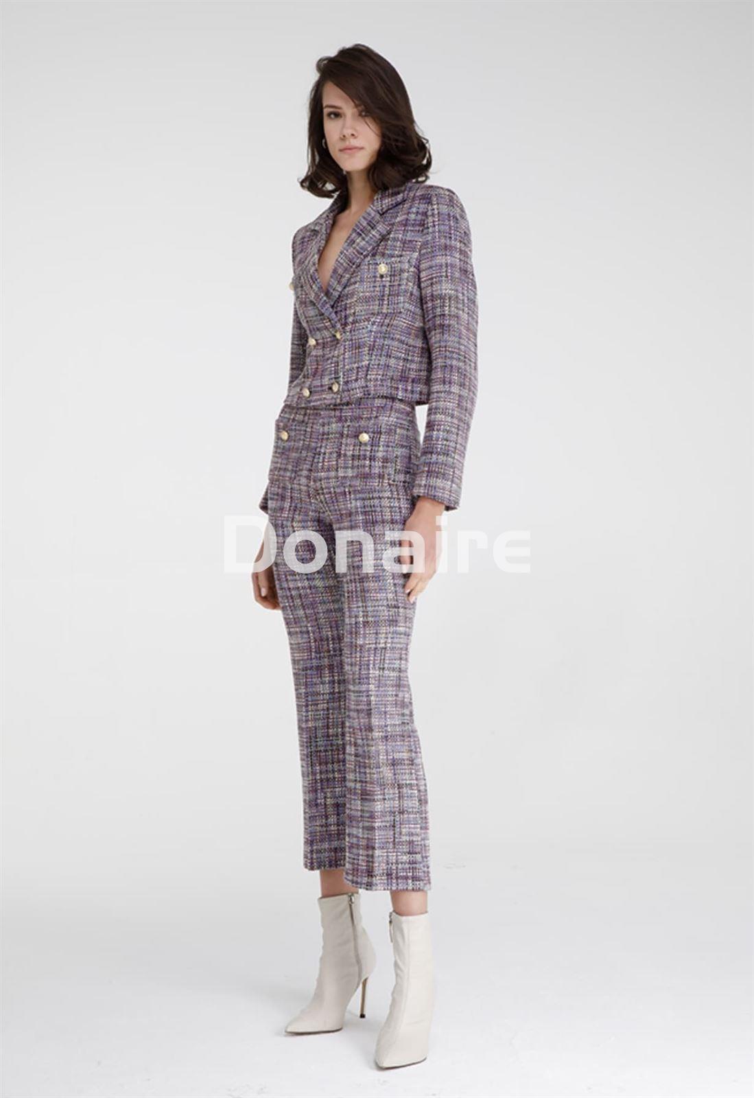 Chaqueta tweed multicolor corta Goa Goa - Imagen 7